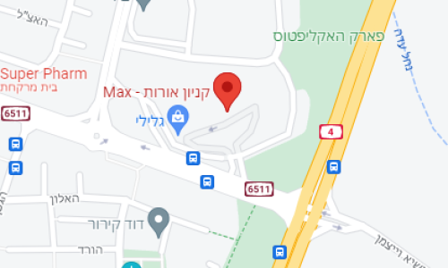 מפת סניף פיצה האט אור עקיבא