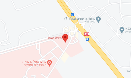 מפת סניף פיצה האט באר יעקב