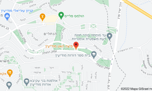 מפת סניף של פיצה האט מודיעין