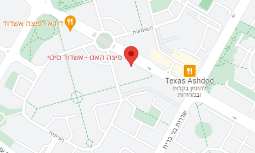 מפת סניף פיצה האט אשדוד סיטי